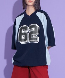 PUNYUS | ナンバリングユニフォームナイロンＴ(Tシャツ/カットソー)