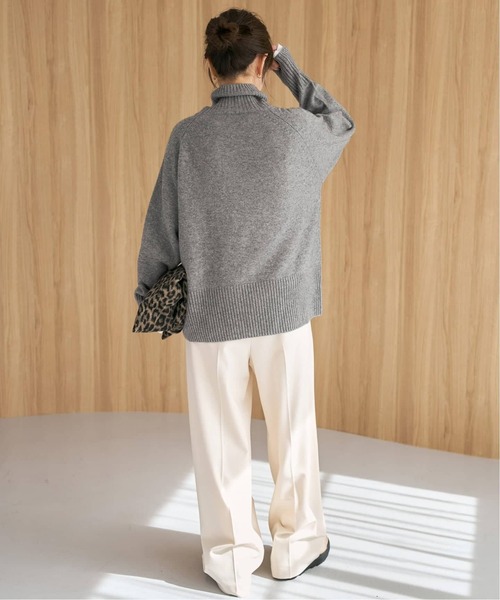 セール】ウールカシミヤ ラグランタートルニット（ニット/セーター