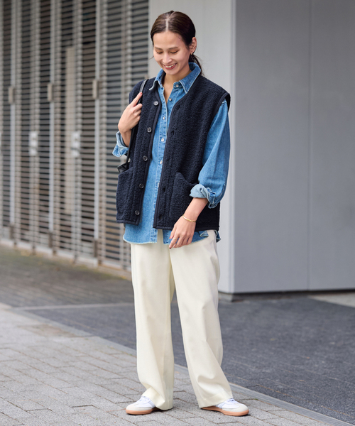 セール】≪手洗い可 / 追加≫ウォッシャブルサキソニーイージーパンツ