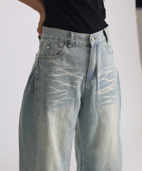 Vini（ヴィニ）の「【Vini SELECT】ルーズバルーンデニム（デニムパンツ・レディース・ブルー・ONE SIZE）」の2枚目の写真
