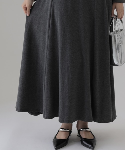 SUWDEE(スーディー)の「back open cut long dress(ワンピース・レディース・ブラック/グレー・FREE)」の14枚目の写真