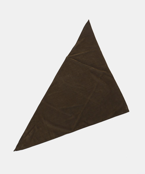 SLOBE IENA(スローブイエナ)の「La Maison de Lyllis/ラメゾンドリリス SANKAKU スカーフ 2253014(ストール/ショール・レディース・カーキ・FREE)」の2枚目の写真