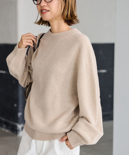 クルーネック ミドルゲージプルオーバー（ニット/セーター