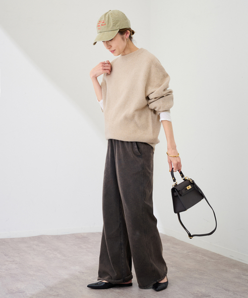 FRAMeWORK（フレームワーク）の「クルーネック ミドルゲージプルオーバー（ニット/セーター・レディース・サックスブルー/ベージュ/チャコールグレー・FREE）」の20枚目の写真