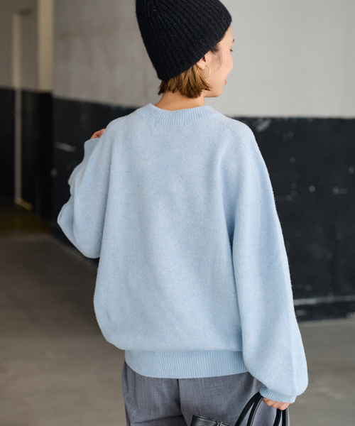 クルーネック ミドルゲージプルオーバー（ニット/セーター