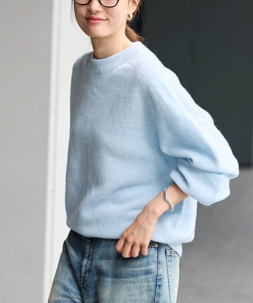 FRAMeWORK クルーネックミドルゲージプルオーバー　タグ付き　最終お値下げ FRAMeWORK（フレームワーク） ニット セーター クルーネック ミドル