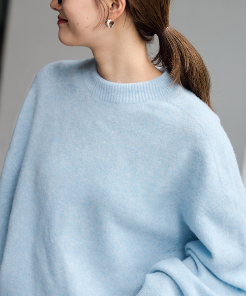 クルーネック ミドルゲージプルオーバー（ニット/セーター