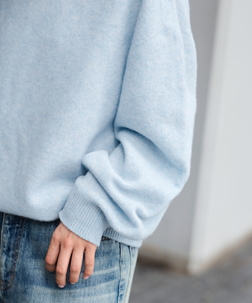 セール】クルーネック ミドルゲージプルオーバー（ニット/セーター