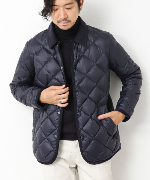 TAION（タイオン）の「【TAION/タイオン】別注ソフトシェル キルティングジャケット 25AW（ダウンジャケット/コート・メンズ・ダークネイビー/ブラック/チャコールグレー/オリーブ・XL/L/M/S）」の19枚目の写真