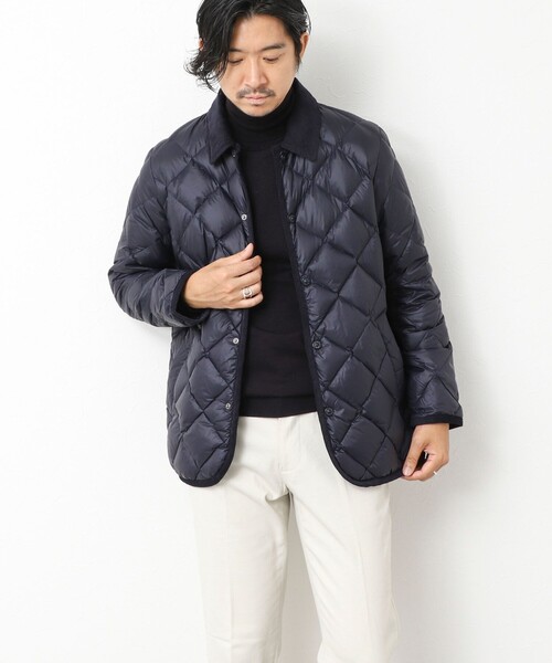 TAION（タイオン）の「【TAION/タイオン】別注ソフトシェル キルティングジャケット 25AW（ダウンジャケット/コート・メンズ・ダークネイビー/ブラック/チャコールグレー/オリーブ・XL/L/M/S）」の21枚目の写真