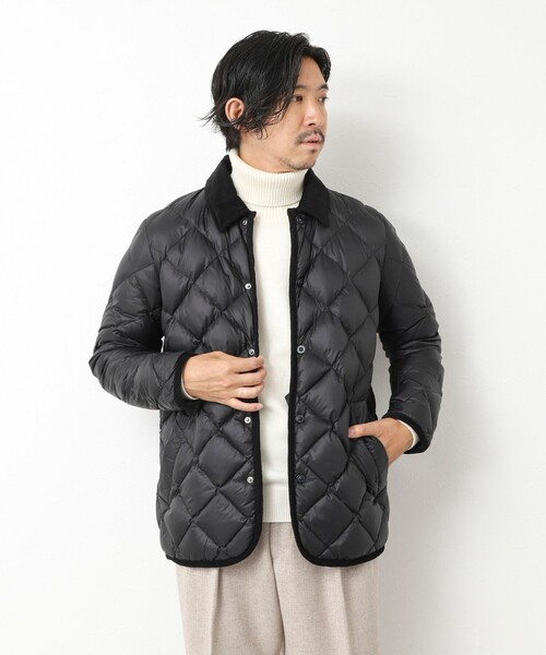 新品未使用タグ付き　アニュアンス　TAION キルティングジャケット TAION×anuans】ノーカラーキルティングショートダウン（ダウン