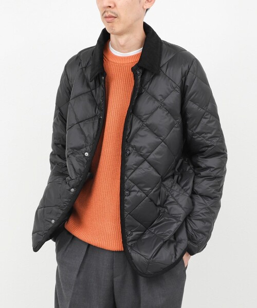 新品未使用タグ付き　アニュアンス　TAION キルティングジャケット TAION×anuans】ノーカラーキルティングショートダウン