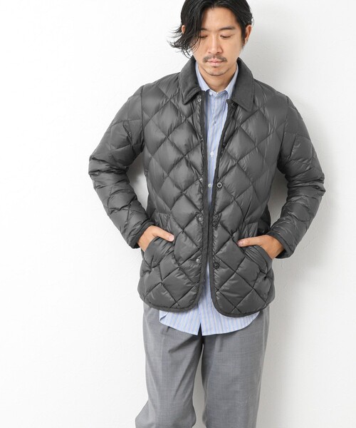 TAION（タイオン）の「【TAION/タイオン】別注ソフトシェル キルティングジャケット 25AW（ダウンジャケット/コート・メンズ・ダークネイビー/ブラック/チャコールグレー/オリーブ・XL/L/M/S）」の14枚目の写真