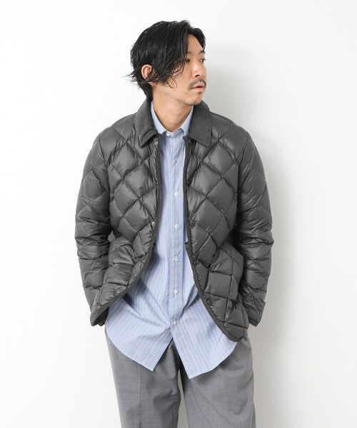 TAION（タイオン）の「【TAION/タイオン】別注ソフトシェル キルティングジャケット 25AW（ダウンジャケット/コート・メンズ・ダークネイビー/ブラック/チャコールグレー/オリーブ・XL/L/M/S）」の15枚目の写真