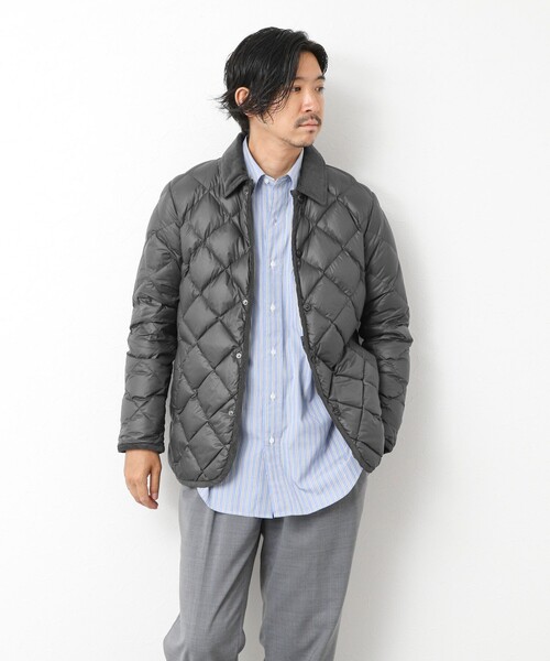 TAION（タイオン）の「【TAION/タイオン】別注ソフトシェル キルティングジャケット 25AW（ダウンジャケット/コート・メンズ・ダークネイビー/ブラック/チャコールグレー/オリーブ・XL/L/M/S）」の16枚目の写真