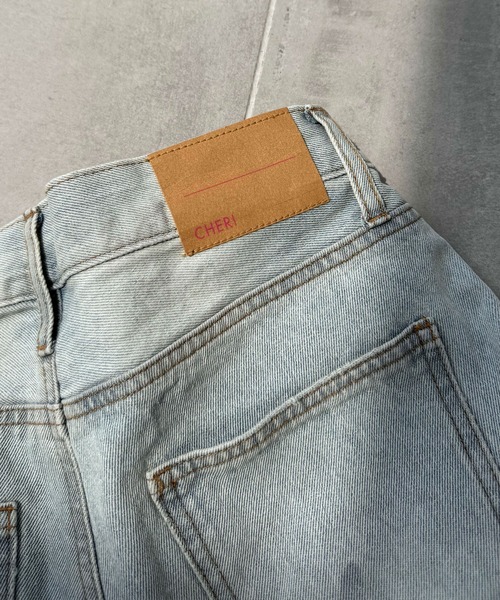 CHERI since1985(シェリ)の「CHワイドストレートデニムパンツ(デニムパンツ・レディース・ブルー・REGULAR/LONG)」の13枚目の写真