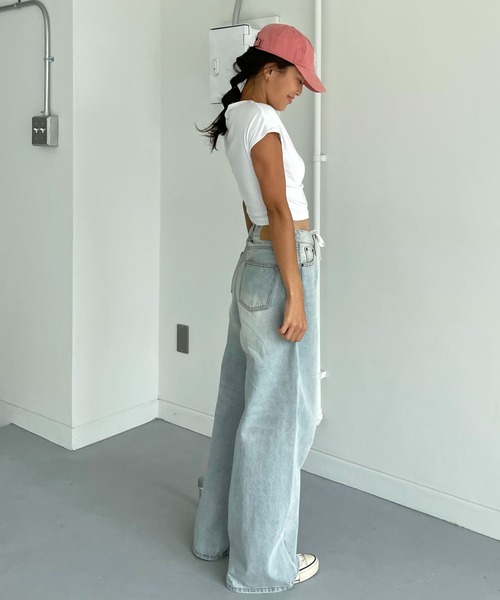 CHERI since1985(シェリ)の「CHワイドストレートデニムパンツ(デニムパンツ・レディース・ブルー・REGULAR/LONG)」の14枚目の写真