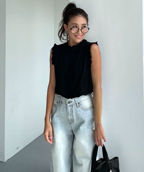 CHERI since1985(シェリ)の「CHワイドストレートデニムパンツ(デニムパンツ・レディース・ブルー・REGULAR/LONG)」の16枚目の写真