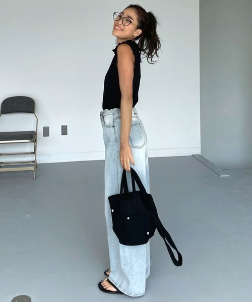 CHERI since1985(シェリ)の「CHワイドストレートデニムパンツ(デニムパンツ・レディース・ブルー・REGULAR/LONG)」の17枚目の写真