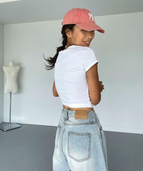 CHERI since1985(シェリ)の「CHワイドストレートデニムパンツ(デニムパンツ・レディース・ブルー・REGULAR/LONG)」の20枚目の写真