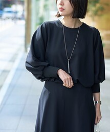 RONEL（ロネル）の「再入荷・新色登場【RONEL】カットジョーゼットボリュームスリーブブラウス（シャツ/ブラウス）」