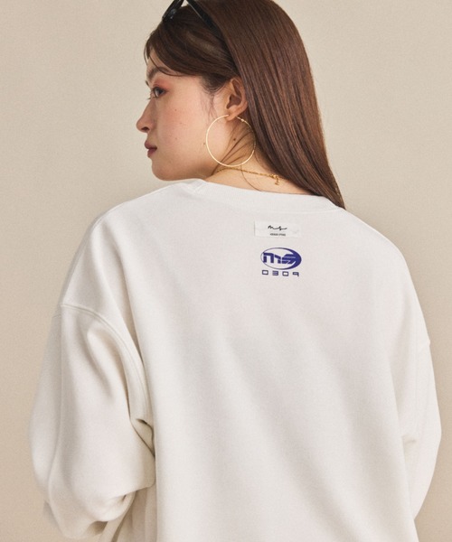 MIRROR STOKE(ミラーストーク)の「≪WEB限定≫【新色追加】MS LOGO SWEATSHIRT/ミラーストークロゴスウェットシャツ(スウェット・レディース・ネイビー/オフホワイト/ブラック/グレー・MEDIUM)」の9枚目の写真