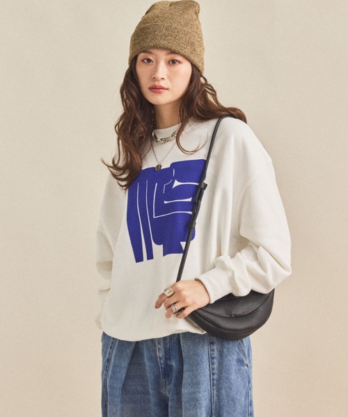 MIRROR STOKE(ミラーストーク)の「≪WEB限定≫【新色追加】MS LOGO SWEATSHIRT/ミラーストークロゴスウェットシャツ(スウェット・レディース・ネイビー/オフホワイト/ブラック/グレー・MEDIUM)」の18枚目の写真