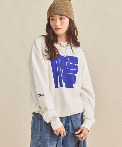 MIRROR STOKE(ミラーストーク)の「≪WEB限定≫【新色追加】MS LOGO SWEATSHIRT/ミラーストークロゴスウェットシャツ(スウェット・レディース・ネイビー/オフホワイト/ブラック/グレー・MEDIUM)」の20枚目の写真
