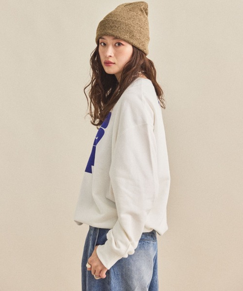 MIRROR STOKE（ミラーストーク）の「≪WEB限定≫【新色追加】MS LOGO SWEATSHIRT/ミラーストークロゴスウェットシャツ（スウェット・レディース・ネイビー/オフホワイト/ブラック/グレー・MEDIUM）」の22枚目の写真