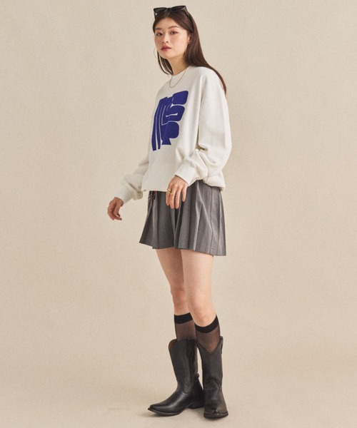 MIRROR STOKE(ミラーストーク)の「≪WEB限定≫【新色追加】MS LOGO SWEATSHIRT/ミラーストークロゴスウェットシャツ(スウェット・レディース・ネイビー/オフホワイト/ブラック/グレー・MEDIUM)」の12枚目の写真