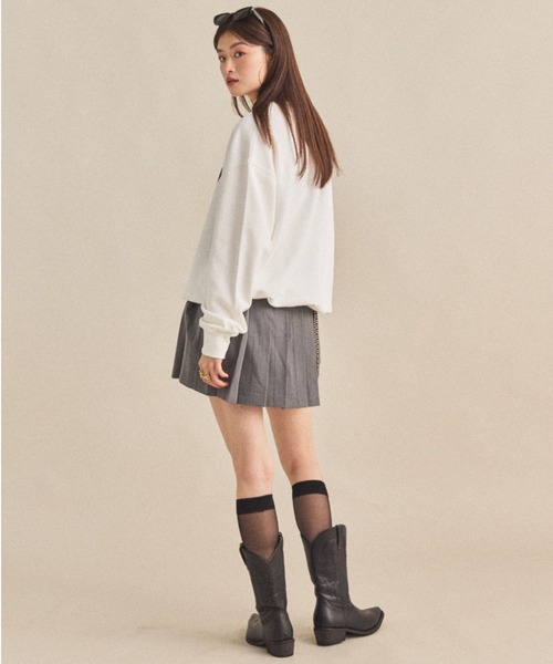 MIRROR STOKE(ミラーストーク)の「≪WEB限定≫【新色追加】MS LOGO SWEATSHIRT/ミラーストークロゴスウェットシャツ(スウェット・レディース・ネイビー/オフホワイト/ブラック/グレー・MEDIUM)」の13枚目の写真