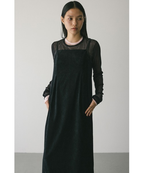 hysterics ワンピース　ベロア M~3XLベロアワンピース ワンピース ベロアワンピ ロング 長袖