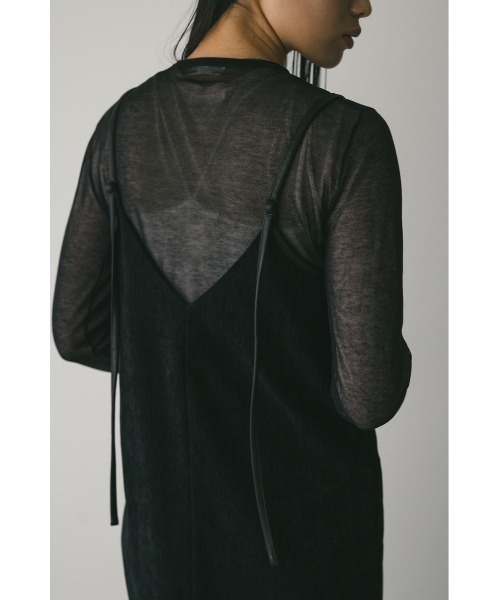 パイピングベロアキャミワンピース（ワンピース）｜STYLEMIXER