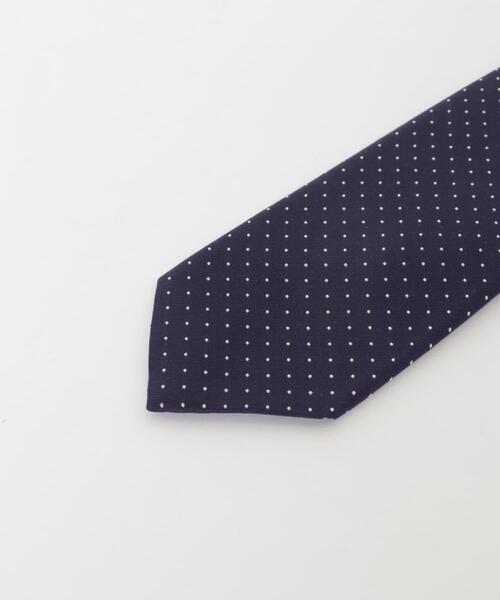 URBAN RESEARCH DOORS（アーバンリサーチドアーズ）の「LIFE STYLE TAILOR　25AW国内タイドット2（ネクタイ・メンズ・グレー/ネイビー・-）」の4枚目の写真