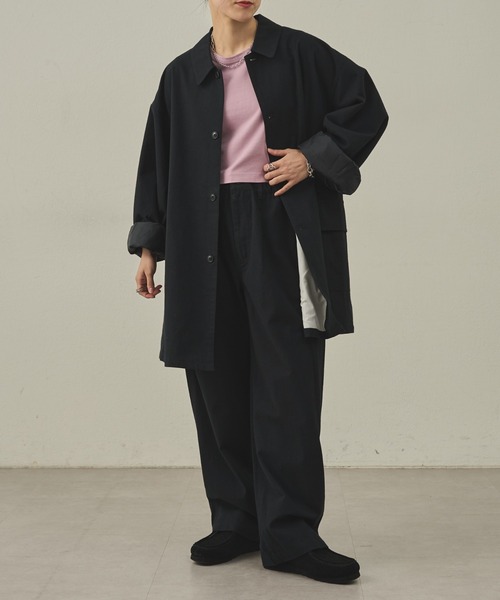 paradigm】ウィンターリネンショートバルマカンコート（その他アウター