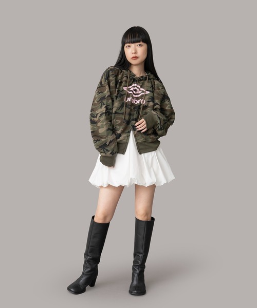 セール】[UMBRO × Casselini] ロゴジップパーカー（パーカー