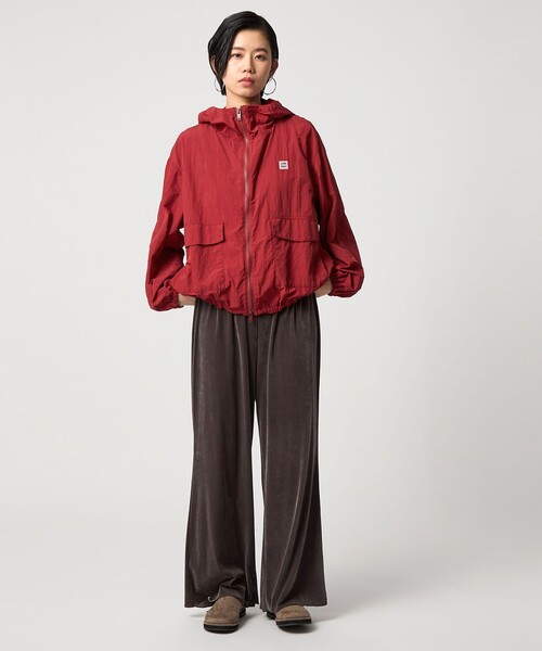 CITEN(シテン)の「<CITEN>ナイロンブルゾン(ナイロンジャケット・レディース・ダークブラウン/レッド・FREE)」の4枚目の写真
