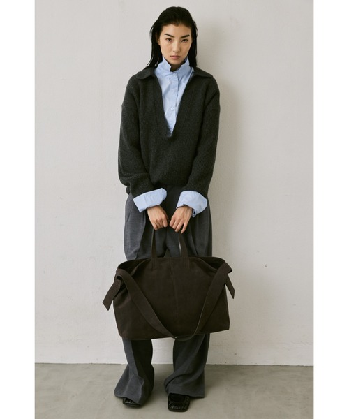 un/neu（アンノイ）の「フェイクスエード2WAYビッグトート / ショルダーバッグ / A4サイズ、PC（15inch）収納可能 / 大容量バッグ（トートバッグ・レディース・チャコールグレー/ブルー/ブラウン・FREE）」の17枚目の写真