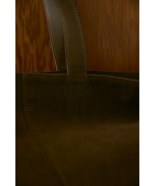 フェイクスエード2WAYビッグトート / ショルダーバッグ / A4サイズ、PC