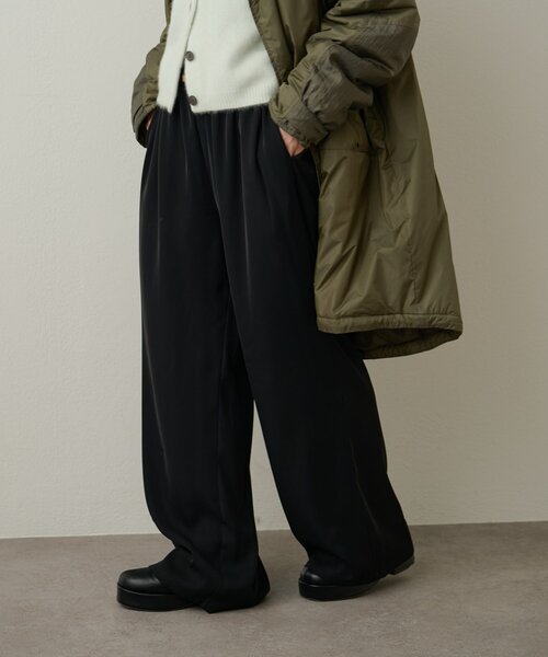 Omekashi（オメカシ）の「トロミイージーパンツ（その他パンツ・レディース・チャコールグレー/ブラック/キャメル/ネイビー/ブルー/ベージュ・38/36/PS）」の12枚目の写真