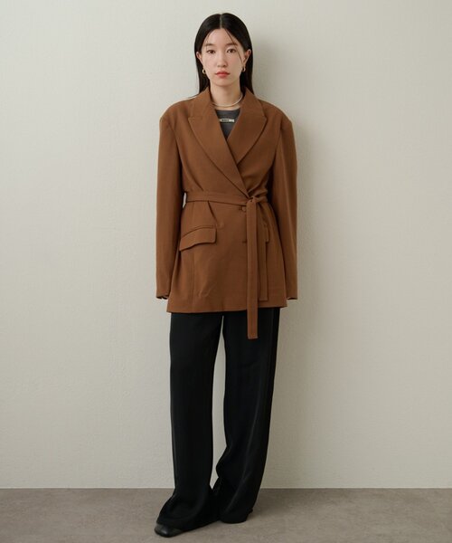 Omekashi（オメカシ）の「トロミイージーパンツ（その他パンツ・レディース・チャコールグレー/ブラック/キャメル/ネイビー/ブルー/ベージュ・38/36/PS）」の21枚目の写真