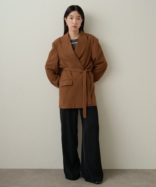 Omekashi（オメカシ）の「トロミイージーパンツ（その他パンツ・レディース・チャコールグレー/ブラック/キャメル/ネイビー/ブルー/ベージュ・38/36/PS）」の22枚目の写真