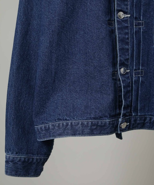 NANO universe（ナノユニバース）の「はっとり（マカロニえんぴつ）コラボ デニムジャケット(セットアップ可)（デニムジャケット・メンズ・ネイビー・M/L）」の8枚目の写真