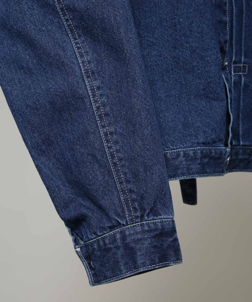 NANO universe（ナノユニバース）の「はっとり（マカロニえんぴつ）コラボ デニムジャケット(セットアップ可)（デニムジャケット・メンズ・ネイビー・M/L）」の3枚目の写真