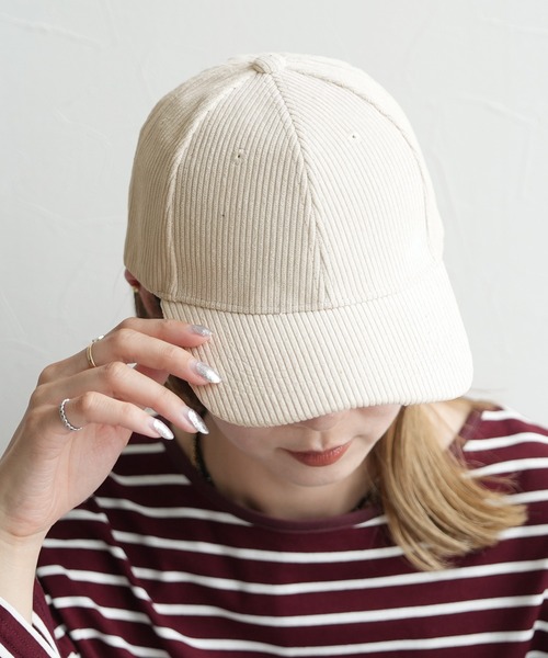 reca（レカ）の「コーデュロイキャップ（キャップ・レディース・キャメル/ボルドー/ネイビー/カーキ/アイボリー・ONESIZE）」の21枚目の写真