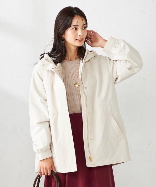 a.v.v（アーヴェヴェ）の「【マルチウェイ】ライナー付フーテッドブルゾン（ブルゾン・レディース・ダークグレー/ベージュ系その他/アイボリー・36/38/40/34/42）」の5枚目の写真