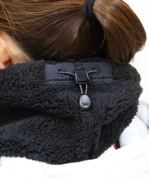 CHUMS（チャムス）の「CHUMS/チャムス　ボンディングフリースネックウォーマー　Bonding Fleece Neck Warmer（ネックウォーマー/スヌード・メンズ・グリーン/ベージュ/ブラック/グレー・FREE）」の7枚目の写真