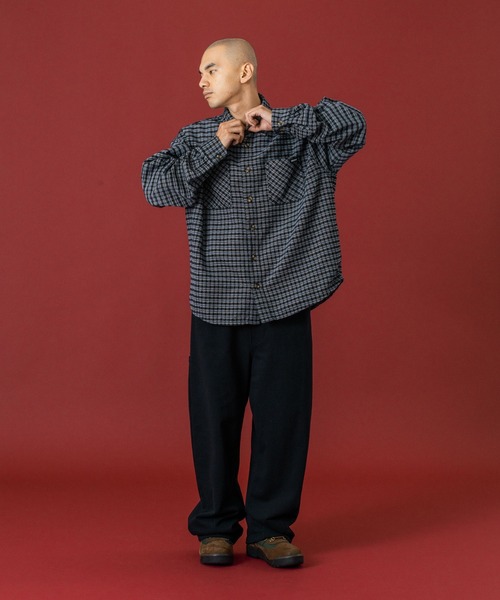 XLARGE（エクストララージ）の「BAGGY SWEAT PANTS（スウェットパンツ・メンズ・ネイビー/ブラック/アッシュ・S/M/L/XL）」の14枚目の写真