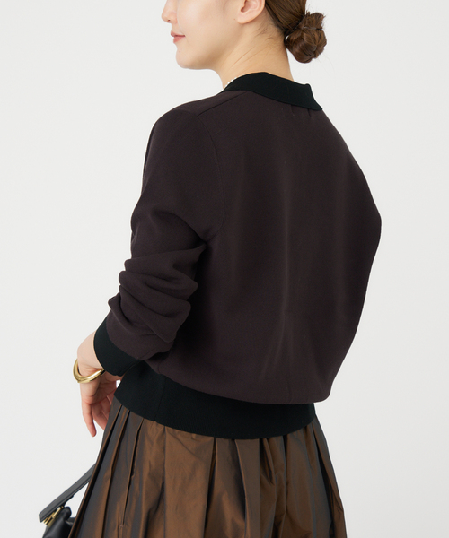 IENA✨ポロシャツロングスリーブプルオーバー ポロシャツロングスリーブプルオーバー（ニット／セーター）｜IENA