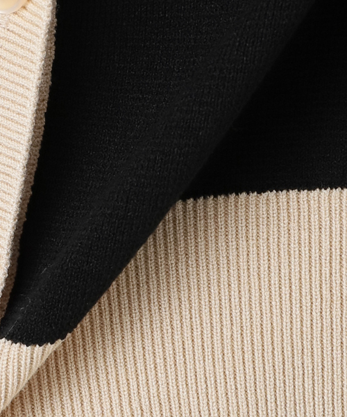 新品タグ付き　イエナ　ポロシャツロングスリーブプルオーバー　ブラック ポロシャツロングスリーブプルオーバー（ニット／セーター）｜IENA